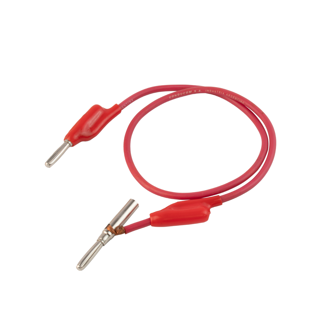 Plug Banana de Derivación con Cable y dos Puntas